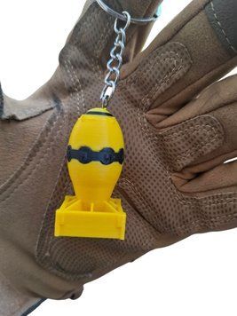 Брелок пластиковий "Атомна бомба"Товстун" fatman фото